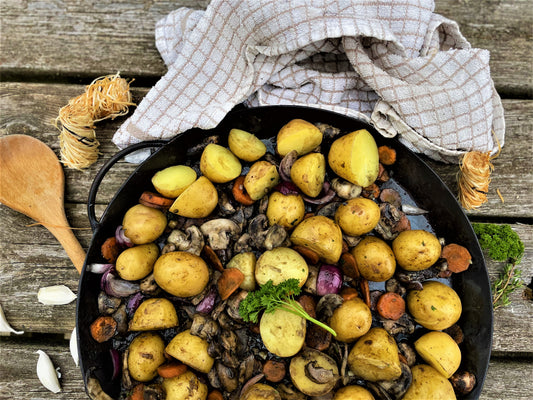 Cooking on Wood: New Potato & Vegetable Fry-Up