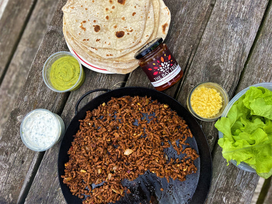 Cooking on Wood: Beef Tacos